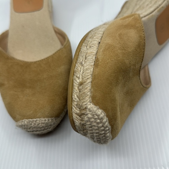 Kanna Made in Spain tan suede wedge espadrilles sandals SZ 8 - Picture 9 of 13